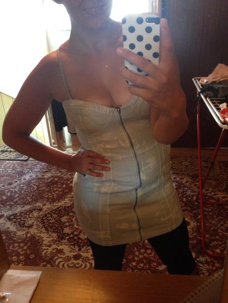 Sexy denimove šaty, m