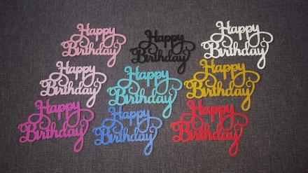 Zápich na tortu happy birthday, 