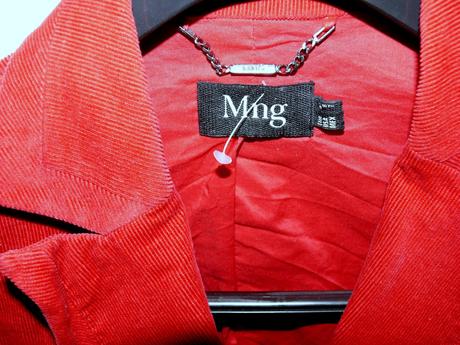 Menčestrové sako mng, mango,l