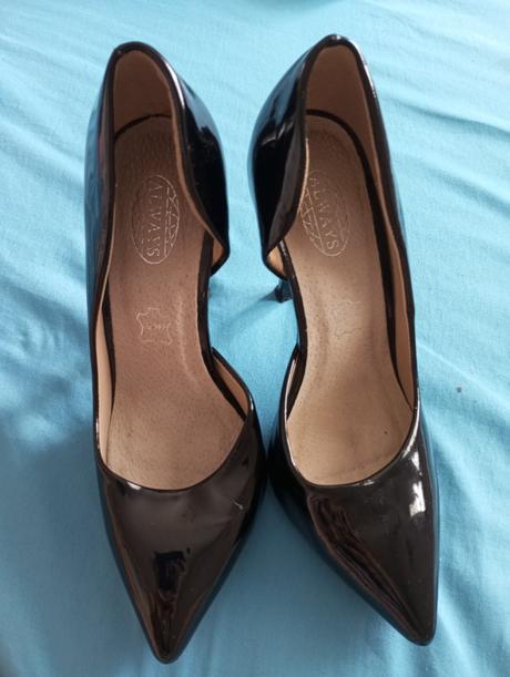 Kožené čierne lodicky, 36