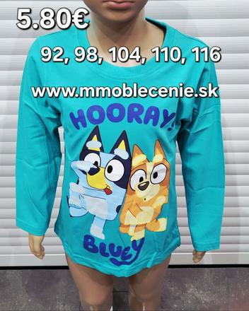 Tričko bluey, disney,92 / 98 / 104 / 110 / 116
