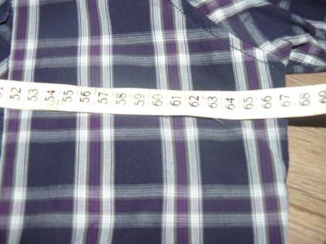 Károvaná fialová košeľa, xxl