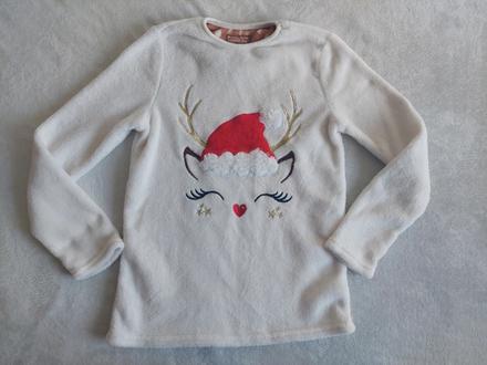 Vianočné plyšové tričko zn.primark veľ.152, 152