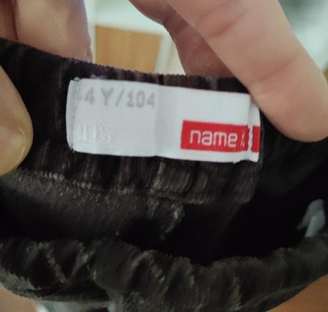 Menčestrové nohavice, name it,104