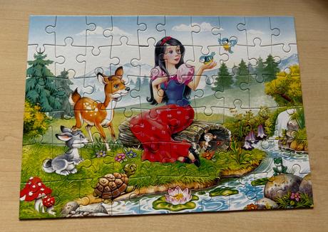 Puzzle snehulienka,