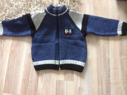 Teplý svetrik na zips  vel98, 98