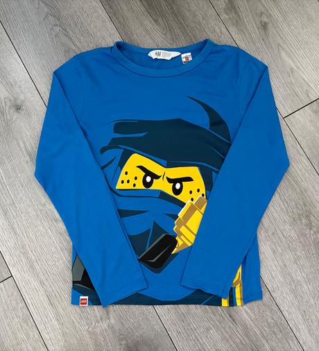 3x ninjago tričko veľ. 122/128, h&m,128