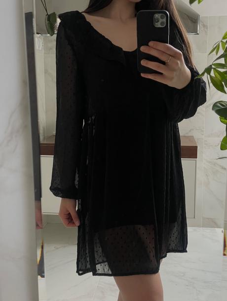 Šifónové šaty h&m, h&m,s