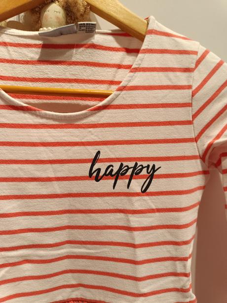 Šaty 146/152 červeno-biele-pásikavé, pepperts,146