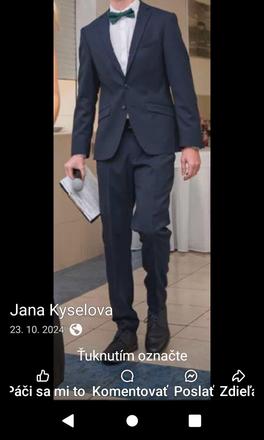 Pánsky slim oblek, 46