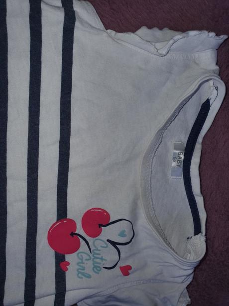 Tričká pre dievcatko krátky rukáv 80/86 13ks, next,80