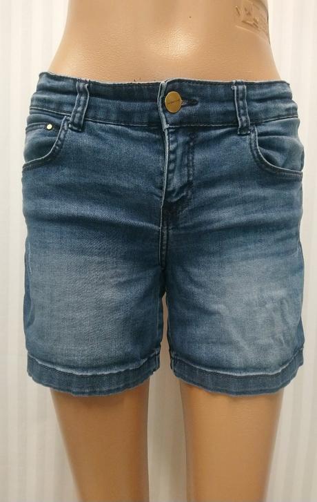 Dámske elastické modré šortky, promod, xs, promod,xs