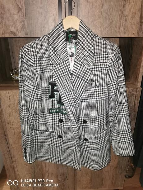 Dámsky kabát, fishbone,s