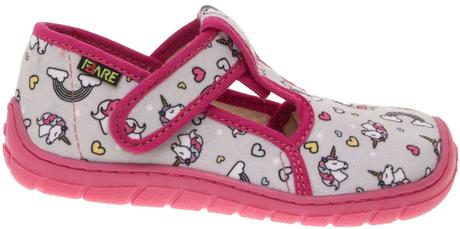 Fare bare - prezuvky sivo-ružové (jednorožci), fare,28 / 29