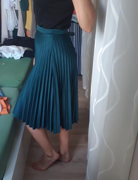 Midi skladana sukňa, reserved,s