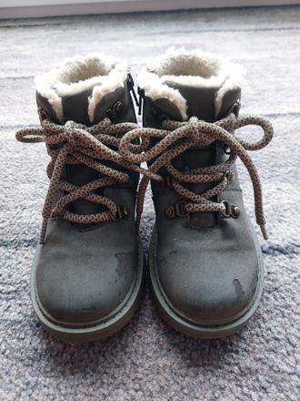 Šnurovacie čižmy so zipsom, lupilu,26