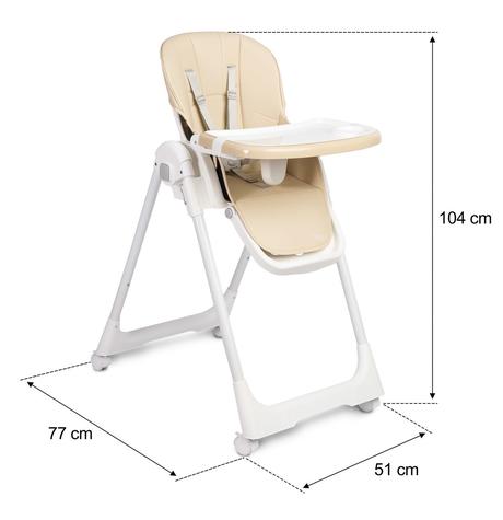 Caretero jedálenská stolička megalo beige, caretero