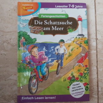 Hľadanie pokladu pri mori-v nemčine,
