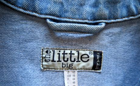 Štýlová vintage džínsová vesta little big, xl