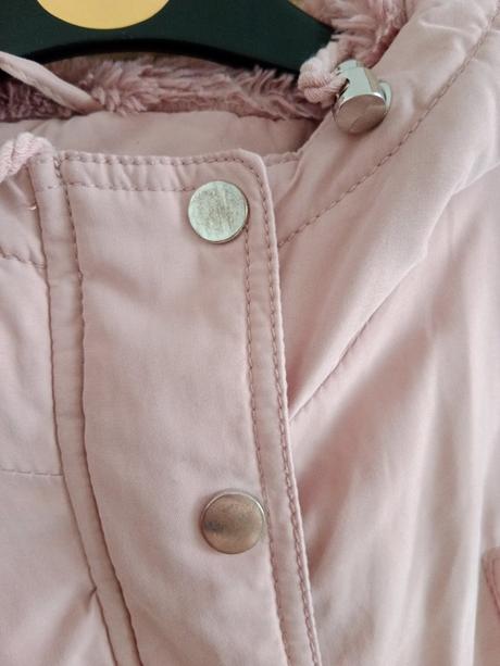 Jemná tepla ružová bunda/vetrovka, c&a,40