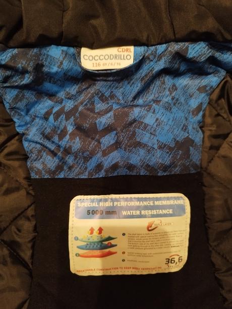 Zimná bunda zn. coccodrillo v. 116, coccodrillo,116