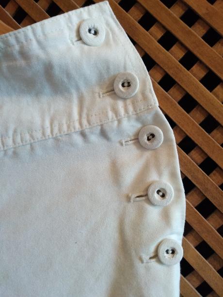 Ľanové culottes nohavice, s