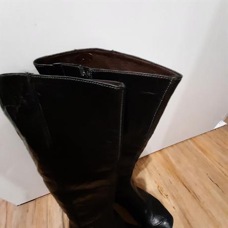 Kožené čižmy na platforme 35/36 úzky strih, 36