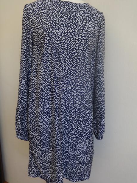 Modrobiele školské šaty, zara,xs