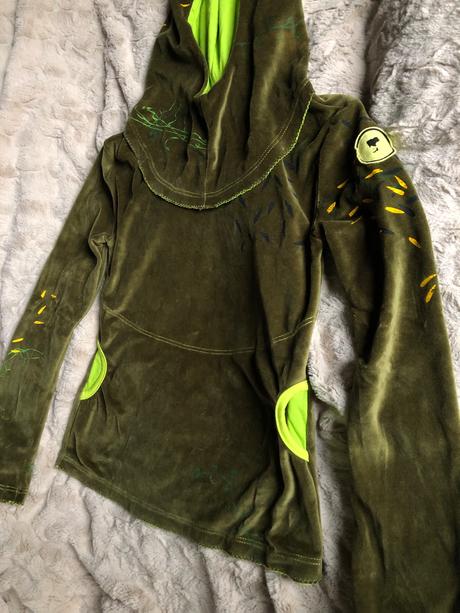 Mikina z kojeneckého plyšu v.m, m