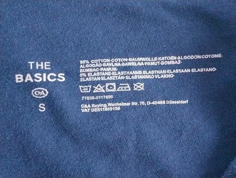 Tmavo modré elastické legíny s bodkami, basics, s, basics,s