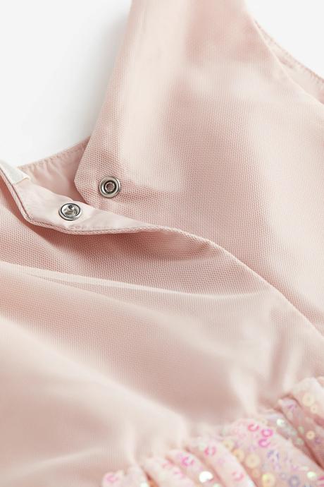 Nádherné tylové šaty s flitrami, h&m,134