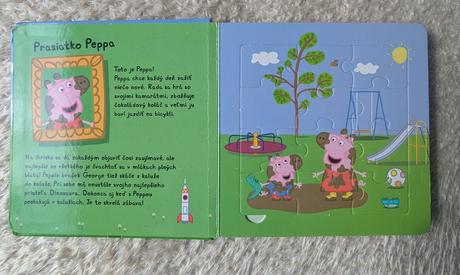 Peppa pig - knižka s puzzle, 