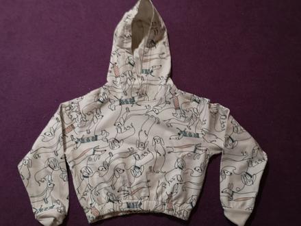 Mikina crop top 134/140, 134