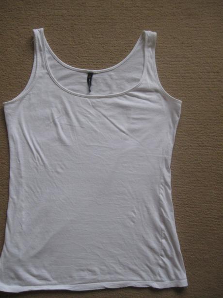 Biele tričko, fishbone,s