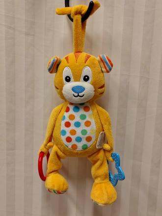 Interaktívny závesný tigerík hrkajúci, pepco 28 cm, 