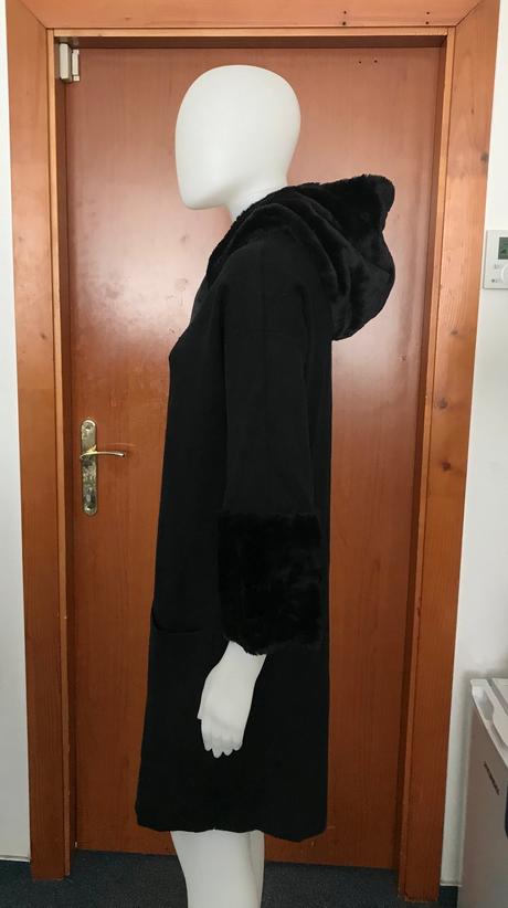 Hrubšie šaty s kožušinou, uni, 
