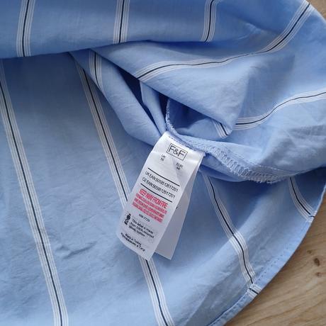 Bledomodrá bavlnená košeľa/blúzka na viazanie, f&f,44