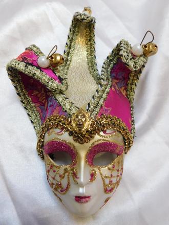 Maska z benátok -miniatura len pre bábiky,