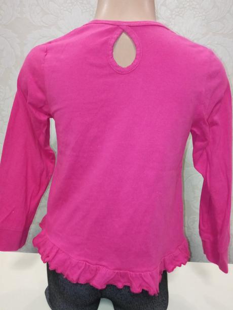 Tričko ružové sesame street s volánikom (5-6 r.), 116