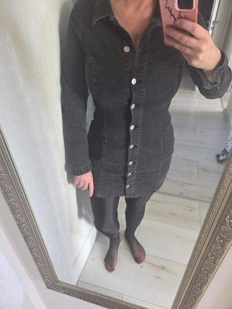 Dzinsove saty, zara,m