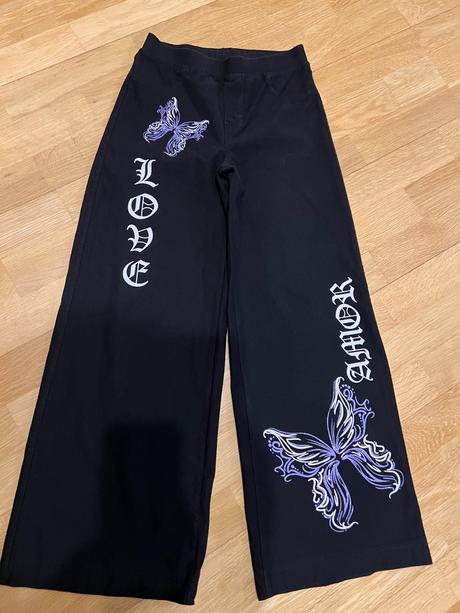 Široké nohavice, h&m,152