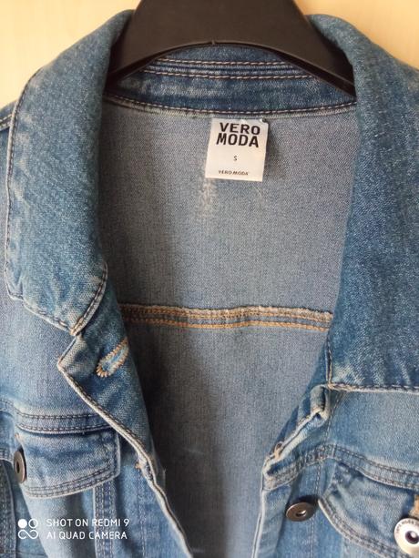 Riflová bunda s poštovným, vero moda,s