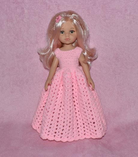 Dlhé šaty pre bábiku paola reina 32 cm, 