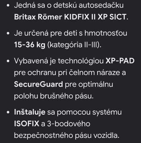 Autosedacka, britax