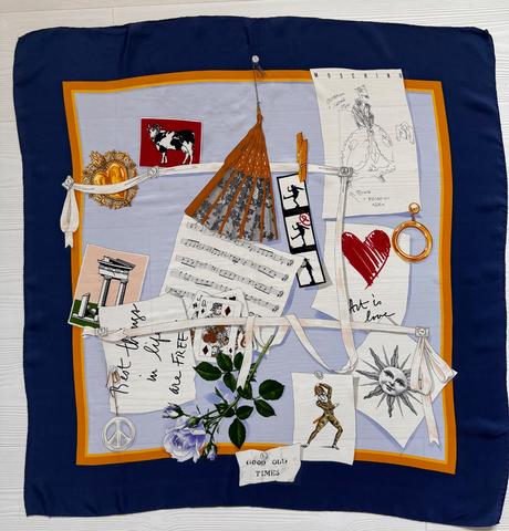 Moschino - farebná šatka, moschino