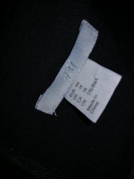 Elegantná čierna sukňa, h&m,44