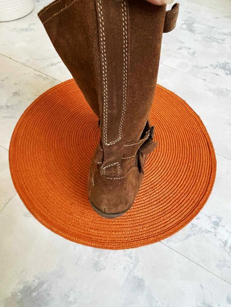 Semišové kožené čižmy, 37