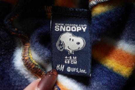 Flísová čiapka h&m snoopy, h&m,68