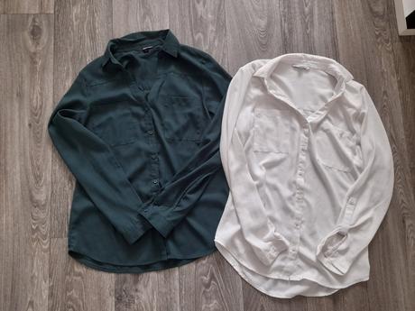 Elegantné blúzky zelená + biela, tally weijl,s