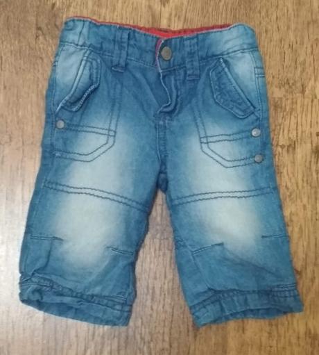 Zateplené rifle v páse posuvna guma, dirkje,56